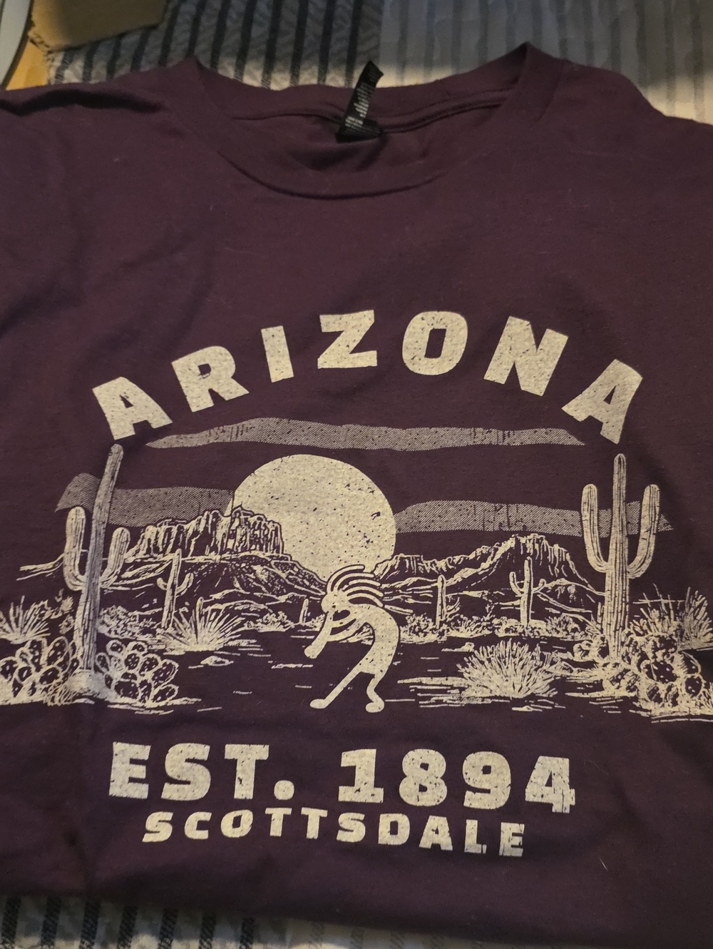 Arizona Graphic Crewneck T-Shirt - Purple